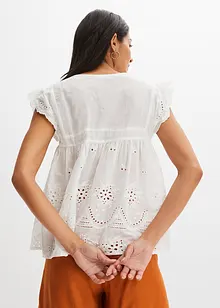 Blouse ample à dentelle, bonprix