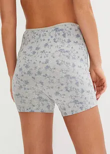 Lot de 4 boxers longs femme avec taille haute, avec coton, bonprix