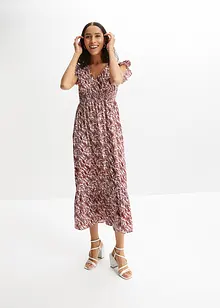 Robe midi à manches papillon, bonprix