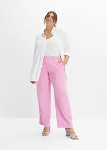 Pantalon en lin mélangé, bonprix