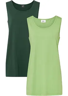 Lot de 2 longs débardeurs, bonprix
