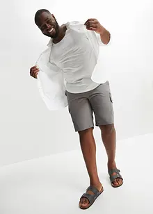 Bermuda cargo microfibre confortable en polyamide, Regular Fit, bonprix