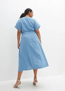 Robe avec lin mélangé, bonprix