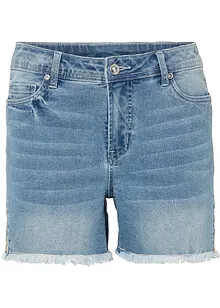 Short en jean à broderie, bonprix