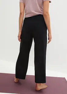 Pantalon fluide avec taille confortable, jambes larges, bonprix