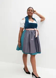 Dirndl avec velours en longueur midi (ens. 2 pces), bonprix