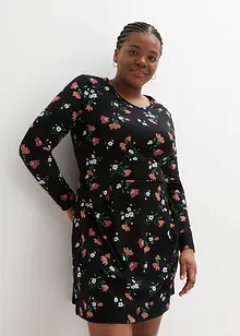 Robe en jersey à fleurs, bonprix