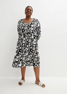 Robe midi en viscose avec poches, bonprix