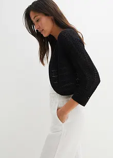 Boléro en crochet, mi-manches, bonprix