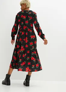 Robe midi à imprimé floral, bonprix