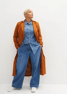 Chemisier en jean extensible oversize, bonprix