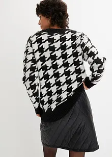 Pull en maille à col rond, bonprix