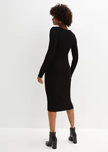 Robe en maille cintrée avec détail torsadé, bonprix