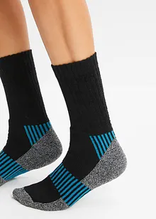 Lot de 5 paires de chaussettes de sport chaudes avec intérieur éponge, bonprix