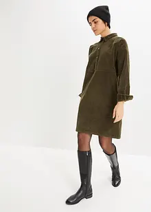 Robe en velours côtelé extensible, bonprix