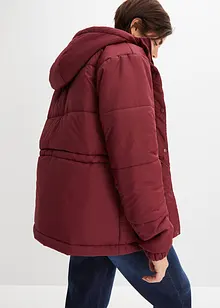 Veste matelassée raccourcie avec capuche et taille réglable, bonprix