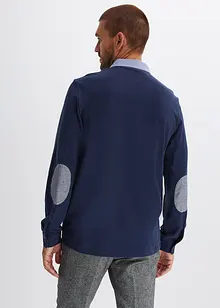 Polo manches longues en maille piquée, bonprix