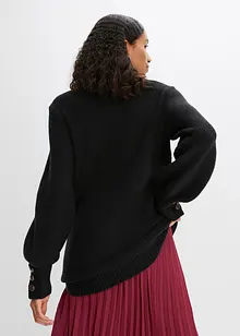 Pull long à boutons, bonprix