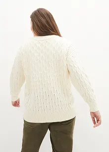 Pull en maille torsadée, bonprix