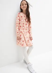 Robe fille à manches longues en jersey de coton, bonprix