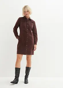 Robe en velours côtelé extensible, bonprix