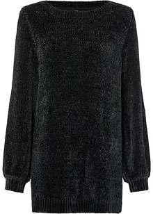 Pull long en maille chenille, bonprix