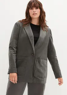 Blazer en velours côtelé avec poches plaquées, bonprix