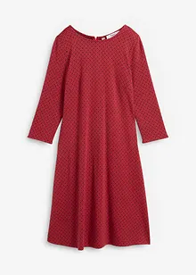 Robe Punto di Roma avec motif jacquard, longueur genou, bonprix