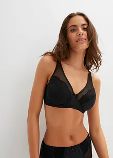 Soutien-gorge minimiseur à armatures avec mesh scintillant, bonprix