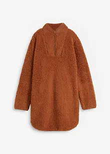 Robe en maille peluche avec col camionneur, bonprix