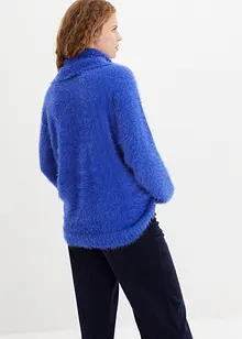 Pull col roulé duveteux, bonprix