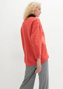 Sweat oversize avec détails fente sur la base, bonprix