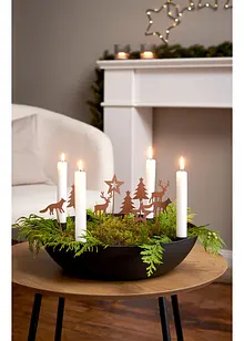 Objet déco piques avec motifs de Noël (Ens. 9 pces.), bonprix