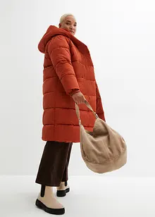 Manteau oversize matelassé avec capuche, en polyester recyclé, bonprix