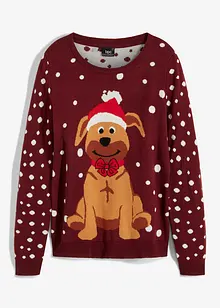 Pull de Noël en fine maille, bonprix