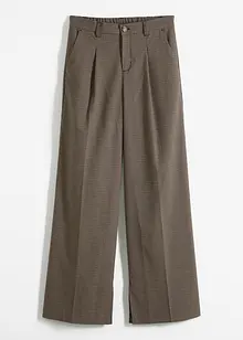 Pantalon à pinces et carreaux, chaîne amovible, bonprix