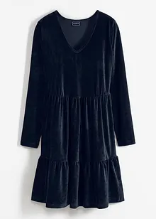 Mini-robe en velours élastique, bonprix