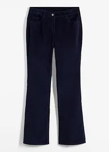 Pantalon en velours côtelé extensible, Bootcut, bonprix