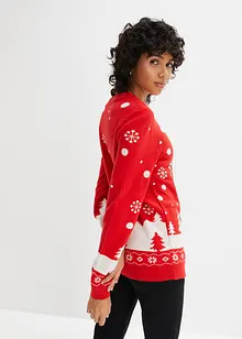 Pull motif Noël avec encolure ronde, bonprix