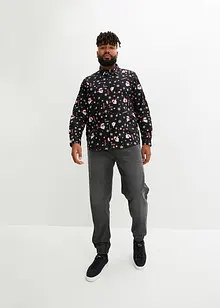 Chemise manches longues avec imprimé de Noël, Slim Fit, bonprix