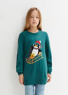 Pull en maille enfant avec motif de Noël, bpc bonprix collection