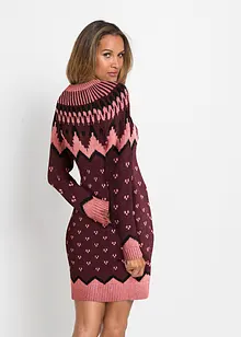 Robe en maille à motif norvégien, bonprix