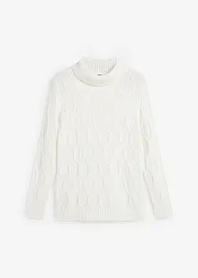 Pull en maille torsadée, bonprix