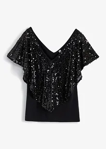 T-shirt à sequins, bonprix