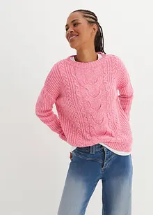 Pull à motif torsadé, bonprix