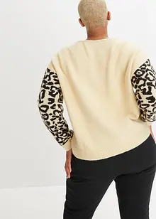 Pull à motif léopard, bonprix