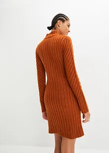 Robe en maille à col montant, bonprix