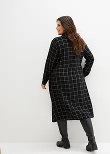 Robe-chemise en flanelle longueur midi, à carreaux, bonprix