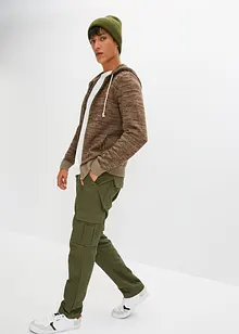 Gilet à capuche en maille coton, bonprix