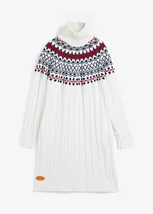 Robe en maille norvégienne avec motif torsadé, bonprix